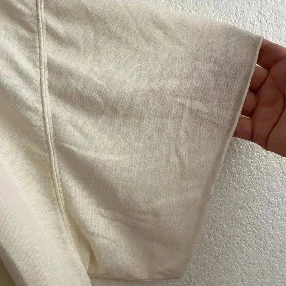 🆕 Free People Ivory Cozy Cool Girl Lounge T-Shirt M🆕 - Picture 11 of 16